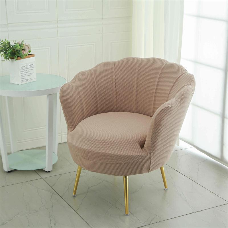 Schminkstuhl Sofa Blütenblatt Stuhlbezug Elastisch Polarfleece Hoher Sessel Hocker Staubschutzhüllen für Schlafzimmer Heim Lesezimmer Dekoration