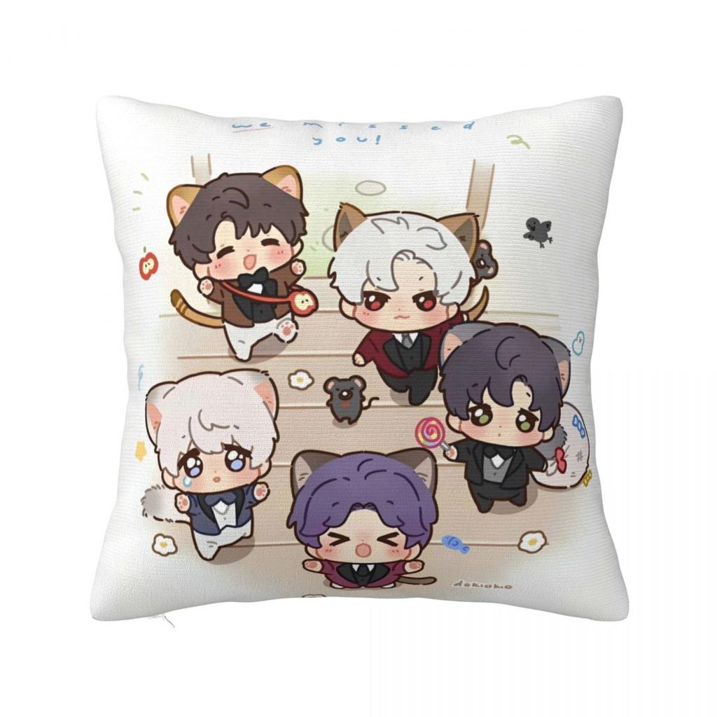 Game Love And Deepspace Cartoon Pillow Cover Square Pillow Case Cushion Cover Vintage Custom Pillowcases For Party Home Decor