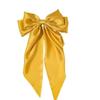 Large Bow Hairpin for Women Girls Summer Chiffon Big Bowknot Stain Bow Barrettes Solid Color Ponytail Clip Hair Accessories