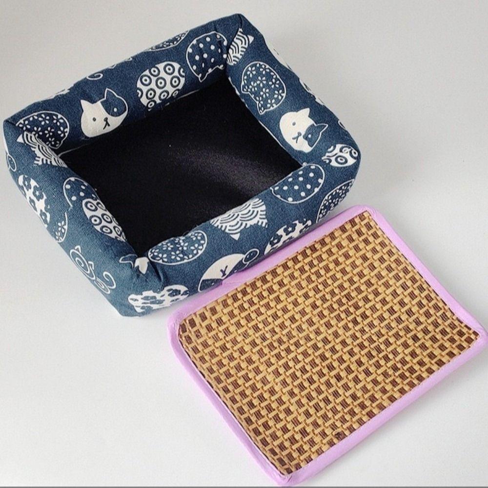 Canvas Hamster Sleeping Bed Washable Rodents Cushion New Hamster Nests  Pet Supplies