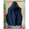 Women Spring Summer Layered Vest Casual Hooded Windbreaker Workwear Sleeveless Jacket Trendy