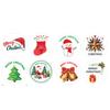 100-500pcs Merry Christmas Stickers 1Inch Round Christmas Seal Labels Stickers For Handmade Sticker Card Box Package Labels