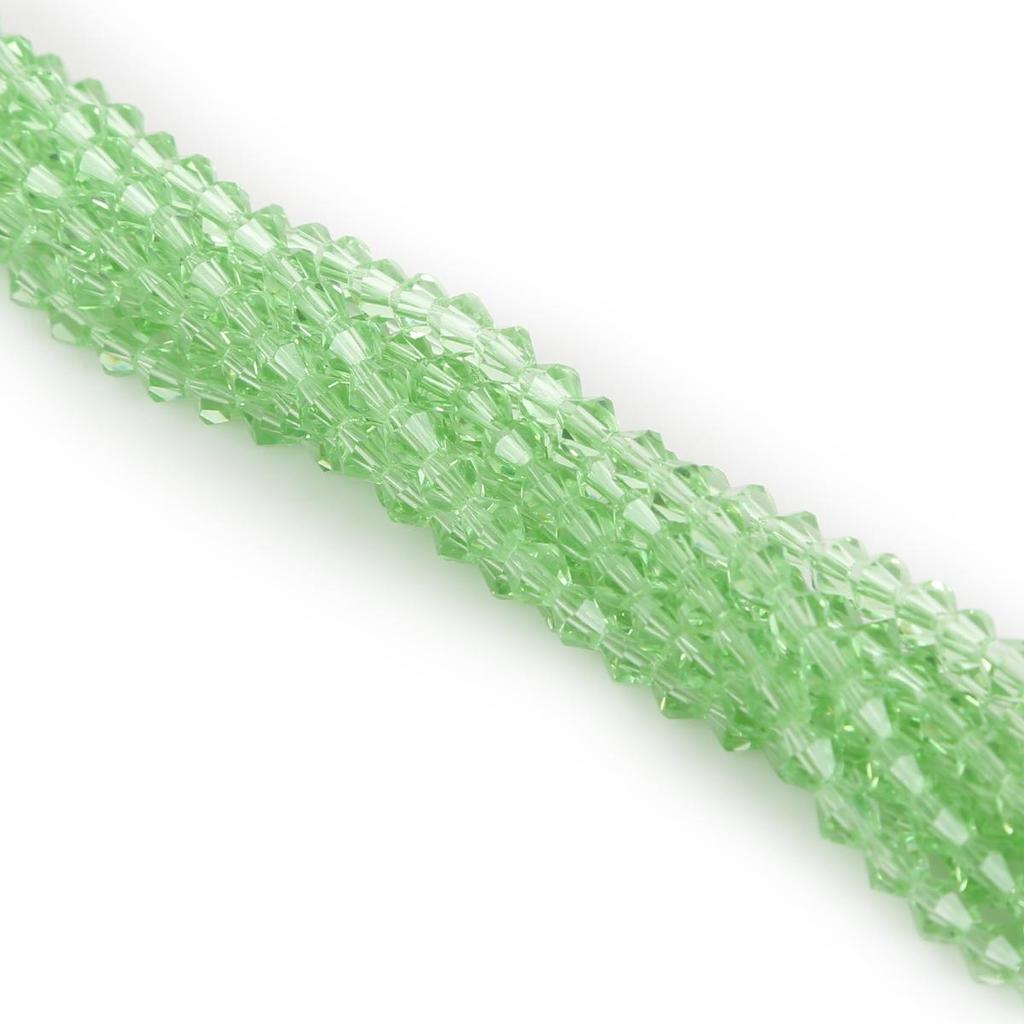 Perle di cristallo, perle di vetro bicono, per perline gioielli fai da te