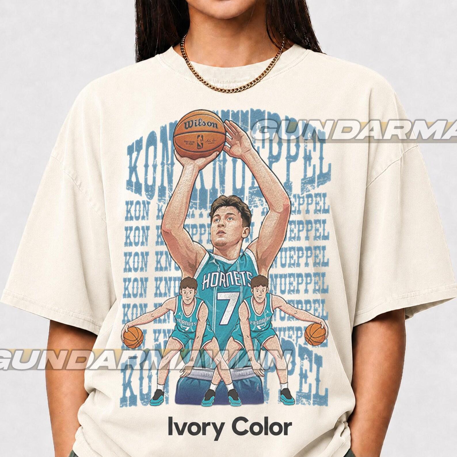 Kon Knueppel Shirt, Kon Knueppel Cartoon Shirt, Kon Knueppel Anime Style Shirt, Charlotte Basketball Shirt, Basketball Player Shirt BK 3XL