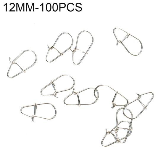 MUQZI სპორტული აქსესუარი 100 ცალი უჟანგავი ფოლადის კაკვები სწრაფი დაჭერის კლიპები საკეტის კონექტორები თევზაობის ხელსაწყო