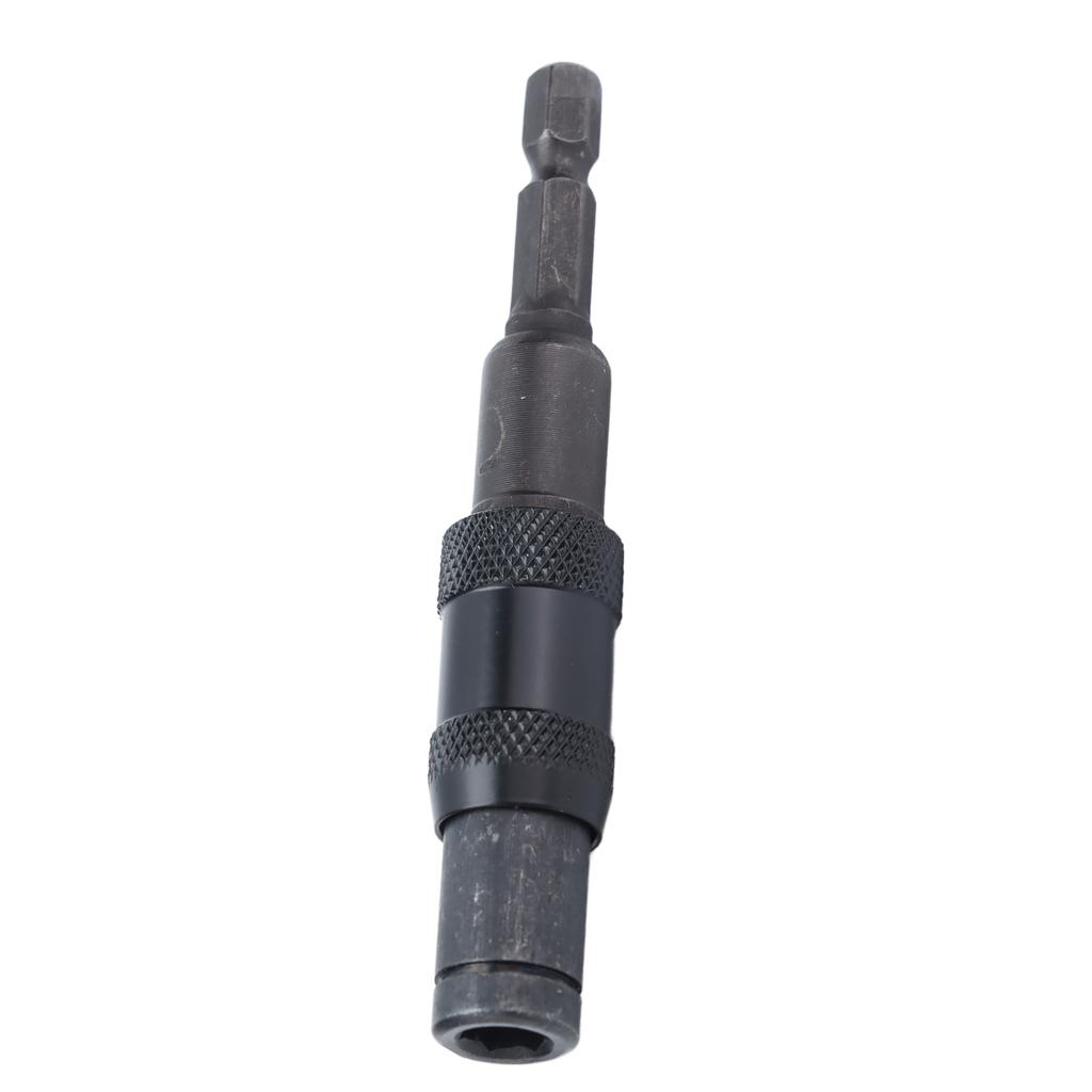 Quick Relse Bit Holder Self Locking Screwdriver Extension Rod 1/4in Hex Shank