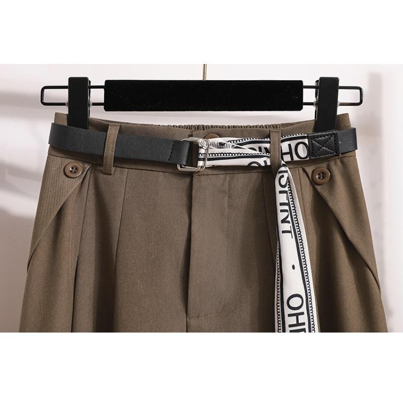 DIMANAF 2025 Nowe Wiosna Lato Damskie Długie Spódnice Plus Size Wysoki Stan Vintage Elastyczne Eleganckie Plisowane Spódnice Luźne