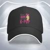 KPOP Girl Finger Heart Baseball Cap Polyester Adjustable Casual Hat for Adult Unisex Outdoor Sports
