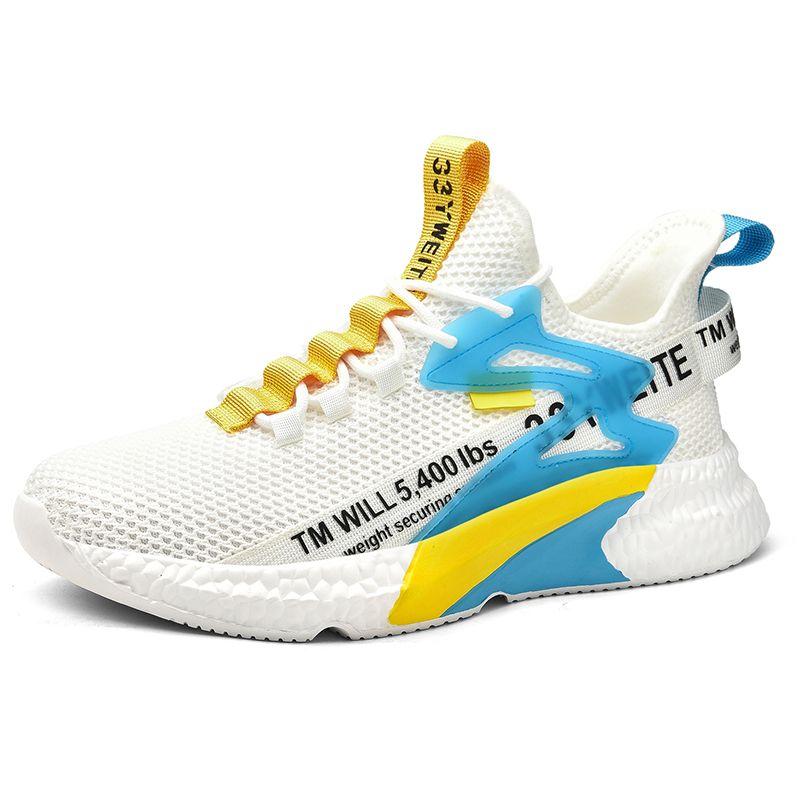 Men's Sneakers Shoes Light Casual Fashion Running Elastic Leisure Outdoor Mesh Summer Sports Tennis Man Walking