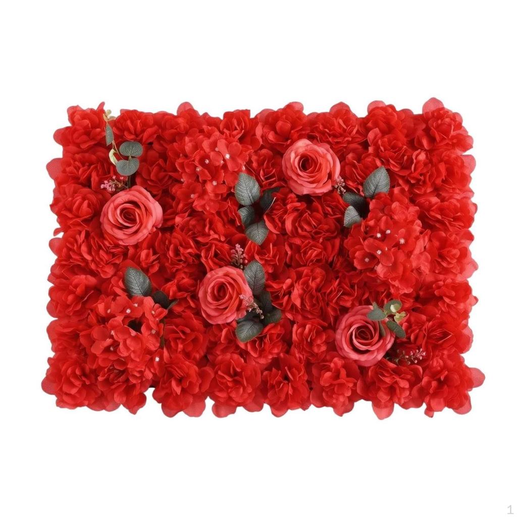 Floral Panel with Rose Accents Artificial Decorative for Brides,