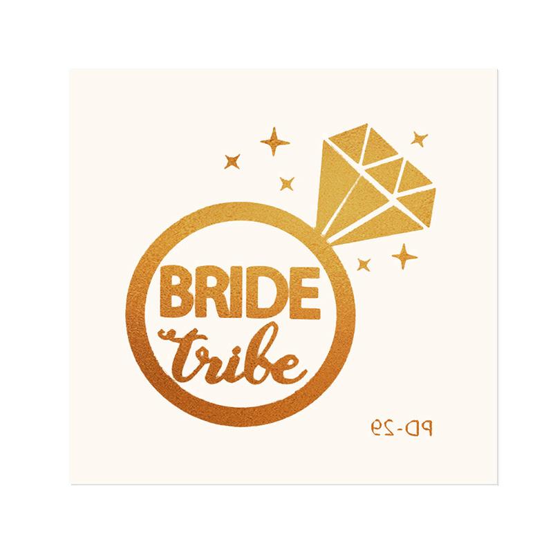 10pcs Team Bride Tattoo Sticker for Wedding Bridal Shower Decoration Bachelorette Hen Party Supplies Bride to be Bridesmaid Gift