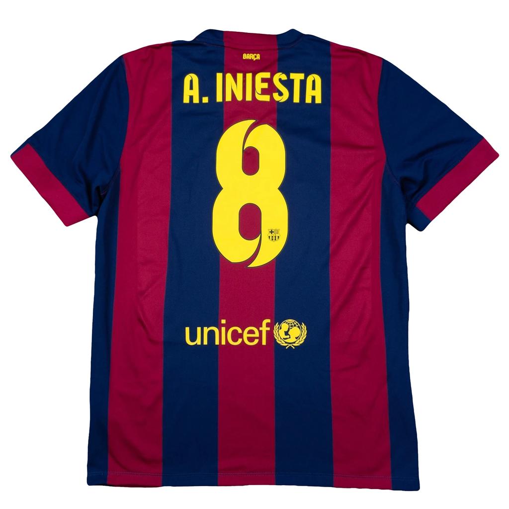 Nike FC Barcelone Andres Iniesta Maillot Saison 2014-2015 Homme hauts 610594-423