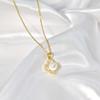 Pearl Clover Necklace Women'S Light Luxury Premium Sense Simple Versatile Titanium Steel Clavicle Chain