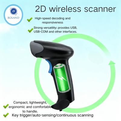 Wired/Wireless/Bluetooth Barcode Scanner Handheld Portable Reader QR Bar Code Scanner 1D 2D Barcode Reader Boland