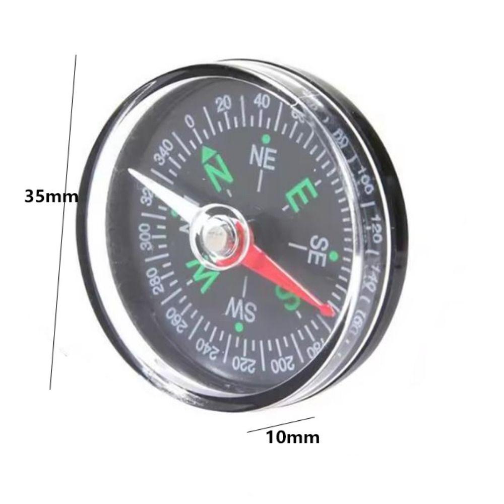10pcs ABS Camping Pocket Compass 35MM Navigation Climbing Riding Gift New Handheld Compass