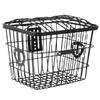 Bike Front Basket Universal Rustproof Strong Load Bearing Large Space Metal Iron Wire Electric Bike Basket for Outdoor