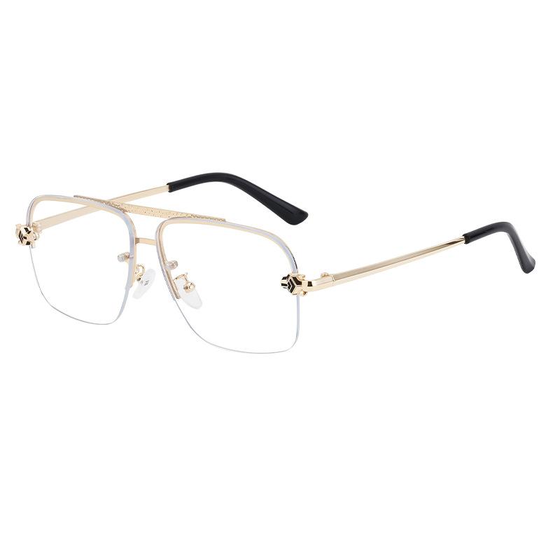 

JYL TS Men s Leopard-Head - Cut-Edge Rimless Driving Sunglasses ZZC-7567 c-415 айсберг