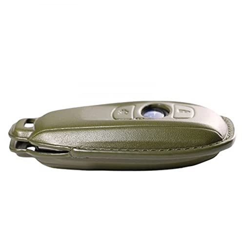 Genuine Leather Key Case Cover for Subaru Levorg, Legacy, Forester, XV, and BRZ (Blue)