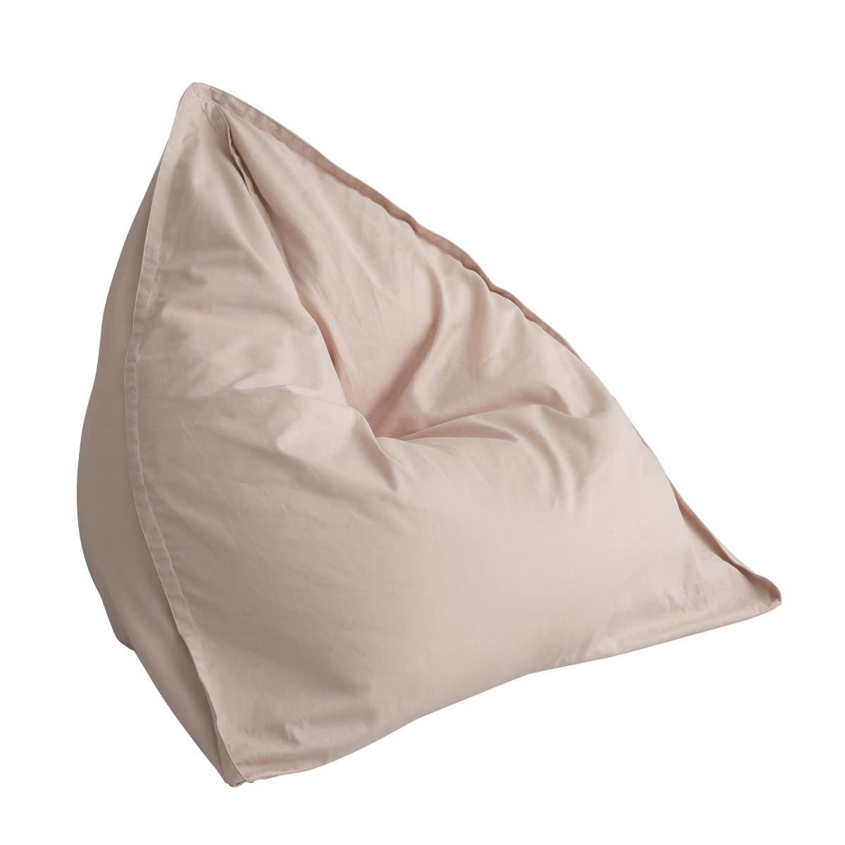 

EMOOR Posture Support Sofa Bead Cushion, Large, Pink Beige, Made in Japan, 3mm Beads, Washable Cover, Backrest, Shape Retention