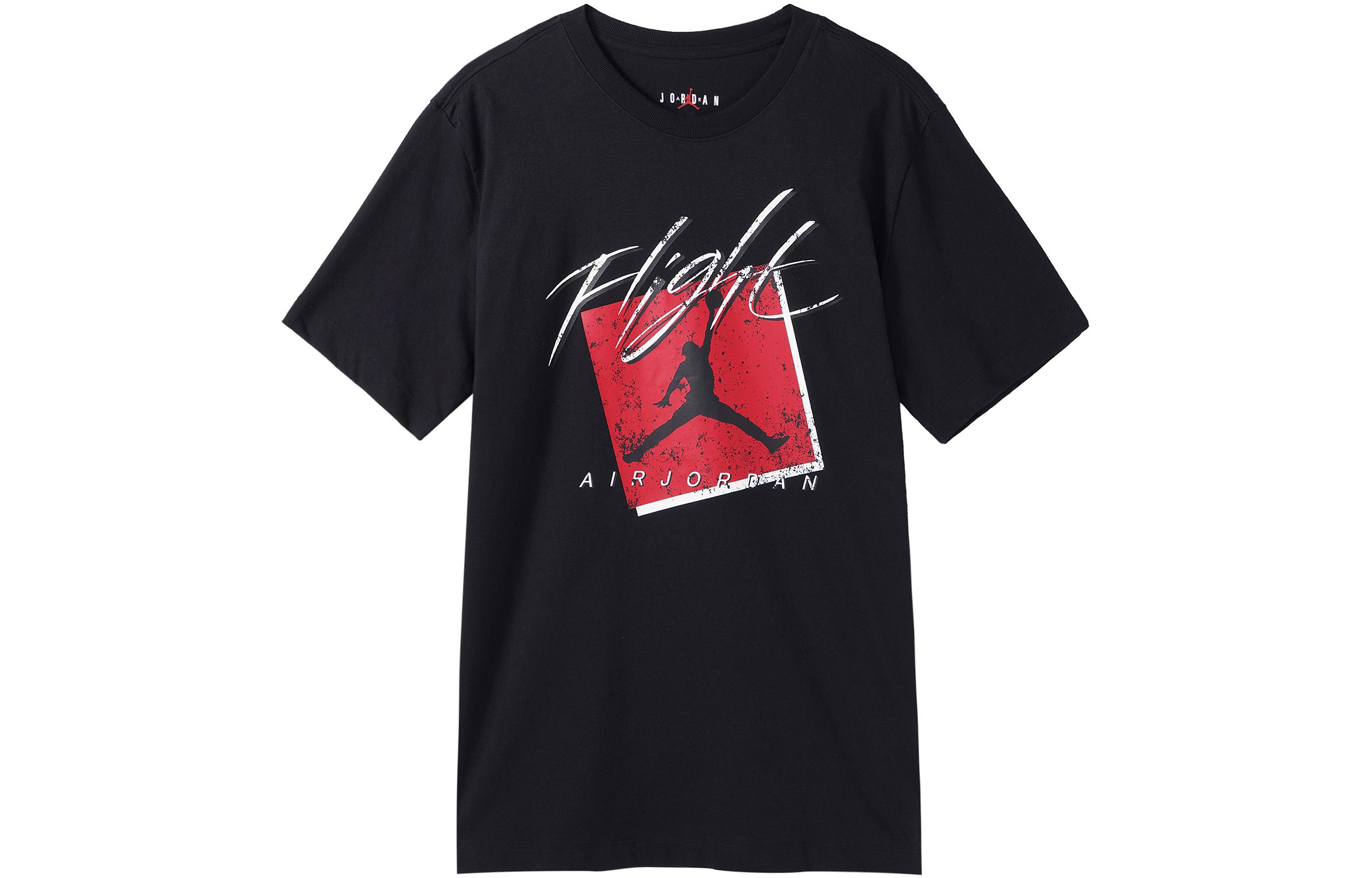 Jordan Set-in Sleeve T-Shirt Herren Schwarz XL red