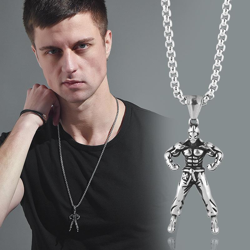 Steel Titanium Versatile Saiyan Pendant Necklace Perfect For Workout Lovers Students And