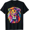 Colorful Lion Graphic Tee Shirt for Men Women Pride T-Shirts