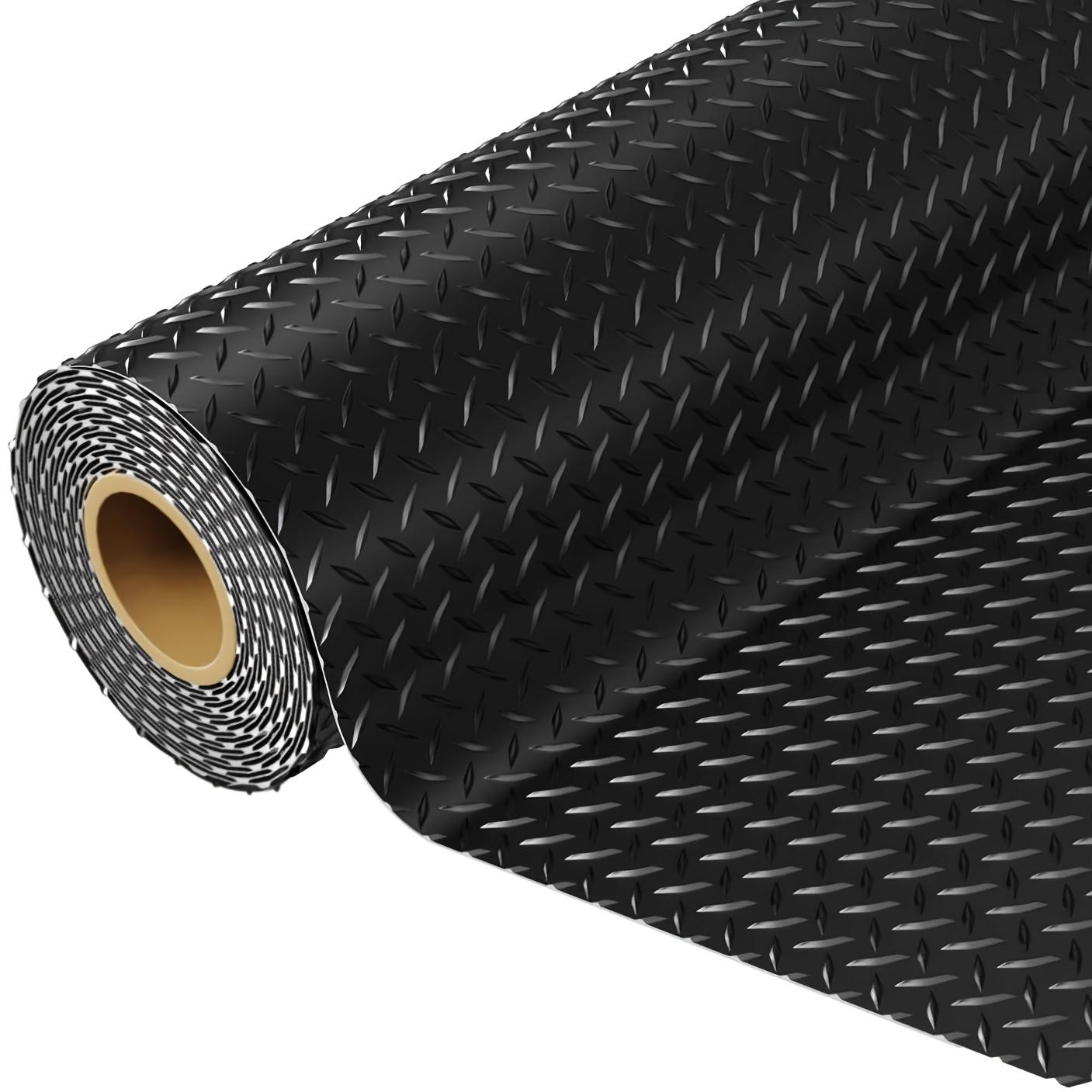 Black Garage Floor Mat Made of