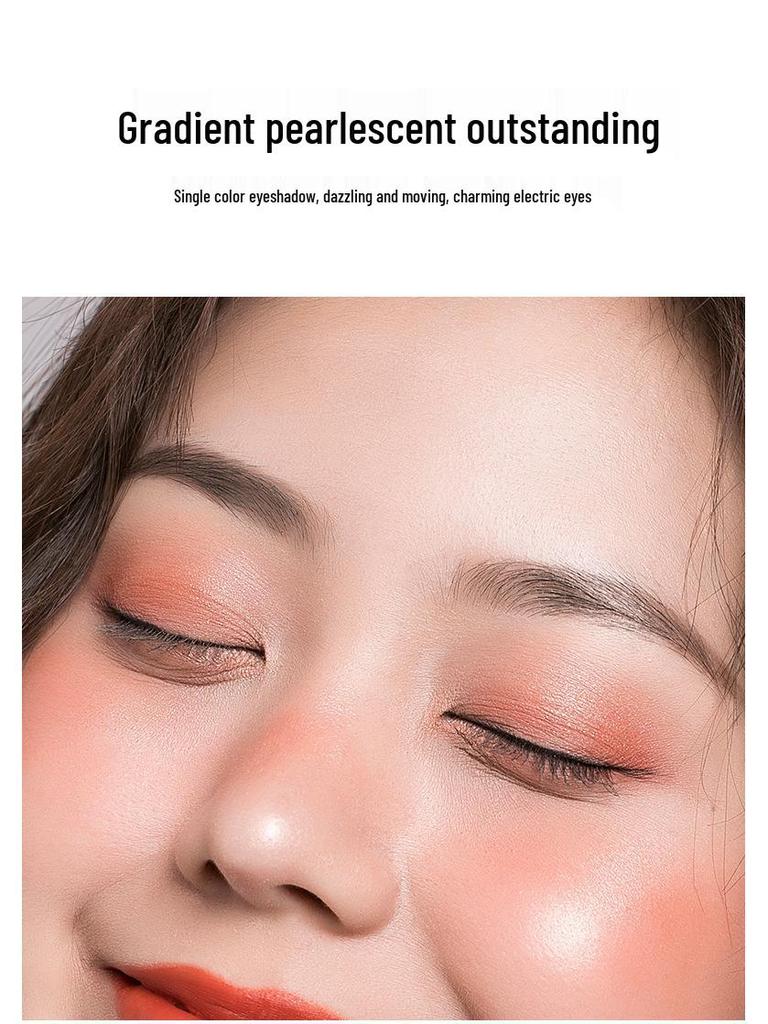 Daisy Man Nude Glitter Eyeshadow Palette: Waterproof, Four-Color Pearlescent for Beginners