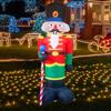 Christmas Inflatable Decoration Toy Nutcracker Built-in LED Lights Inflatable Model Outdoor Ornament Xmas Party New Year