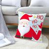 Christmas Peach Skin Pillow Cover Nordic Sofa Cushion Cover Cartoon Print Pillow Cover
