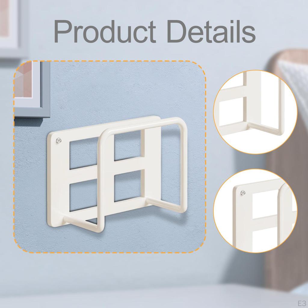 Modem Storage Unit, Wall Decoration for Router And TV Box, No Punch Design Living Room