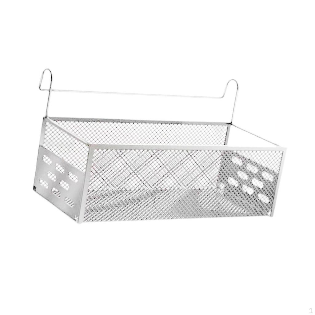Bed Metal Storage Basket, Bunk Organizer Shelf, Mesh Shelf Bedside Hanging for
