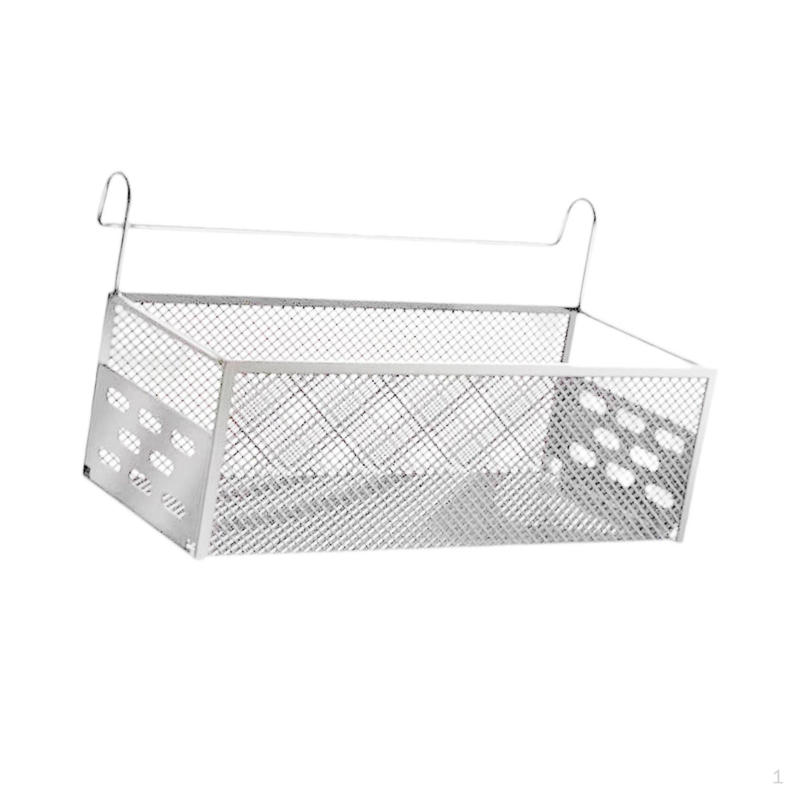 

Bed Metal Storage Basket, Bunk Organizer Shelf, Mesh Shelf Bedside Hanging for белый