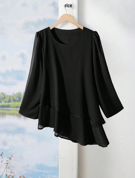 Available 2025: Versatile Summer Elegant Long Sleeve Chiffon Shirt