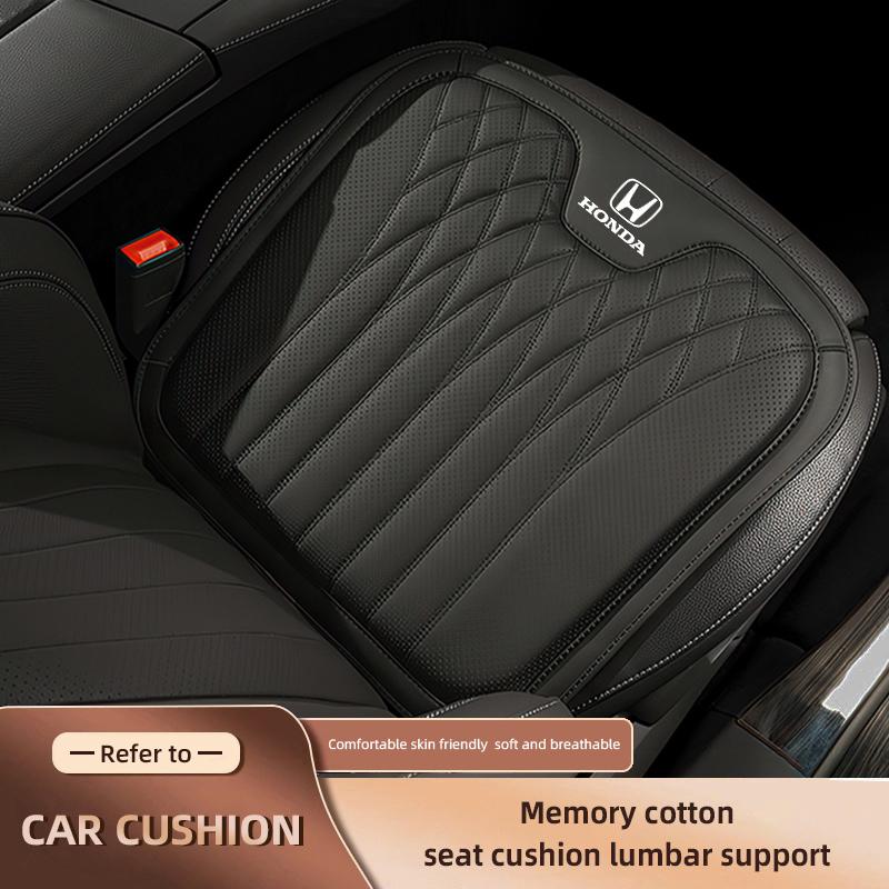 Nappa Leather Car Seat Cover Four Season Cushion Lumbar Pillow For Honda Civic Accord Fit Jazz Pilot CRV Odyssey Passport City JS1