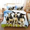 Milk Cow Duvet Cover Western Farm Animal Comforter Cover Cartoon Bedding Set King Queen Twin Farmhouse Bed Set,Kawaii Room Decor
