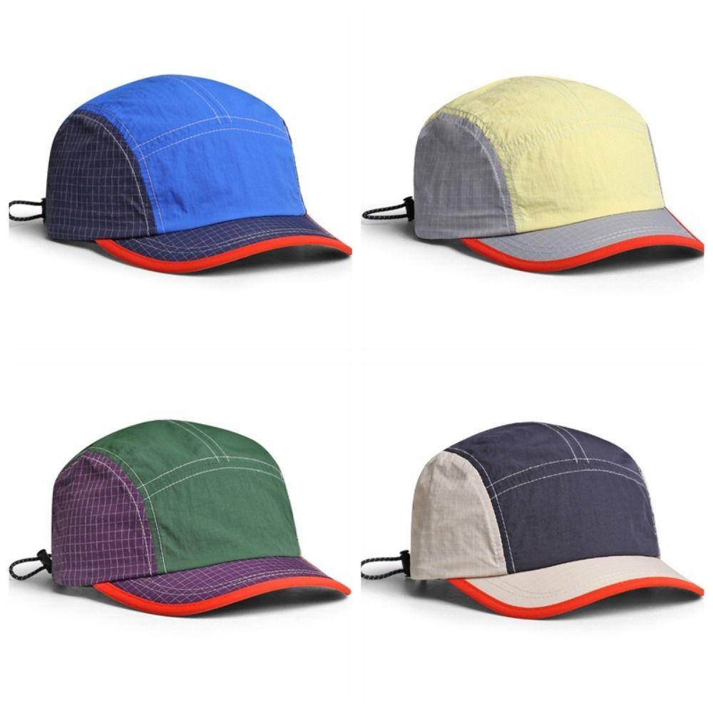 Color Matching Quick-drying Cap Summer Style Peaked Cap Hip-hop Retro Baseball Cap Men Women