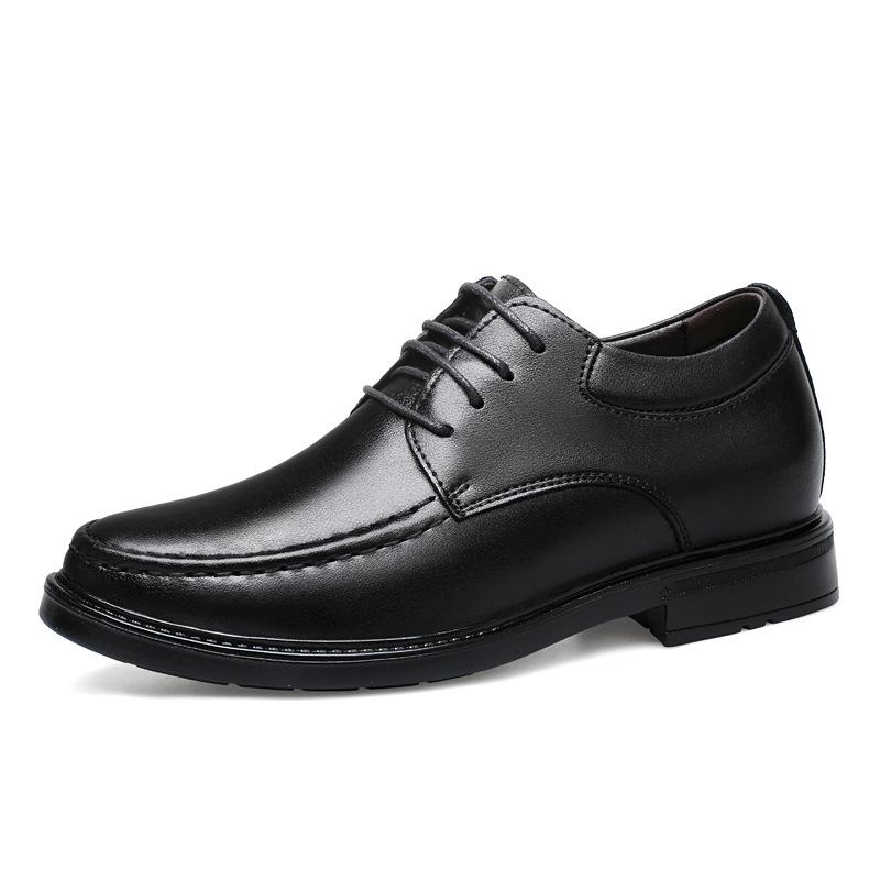 Invisible inner height increase men's leather shoes 8CM fashion dress casual shoes large size shoes men's shoes 6