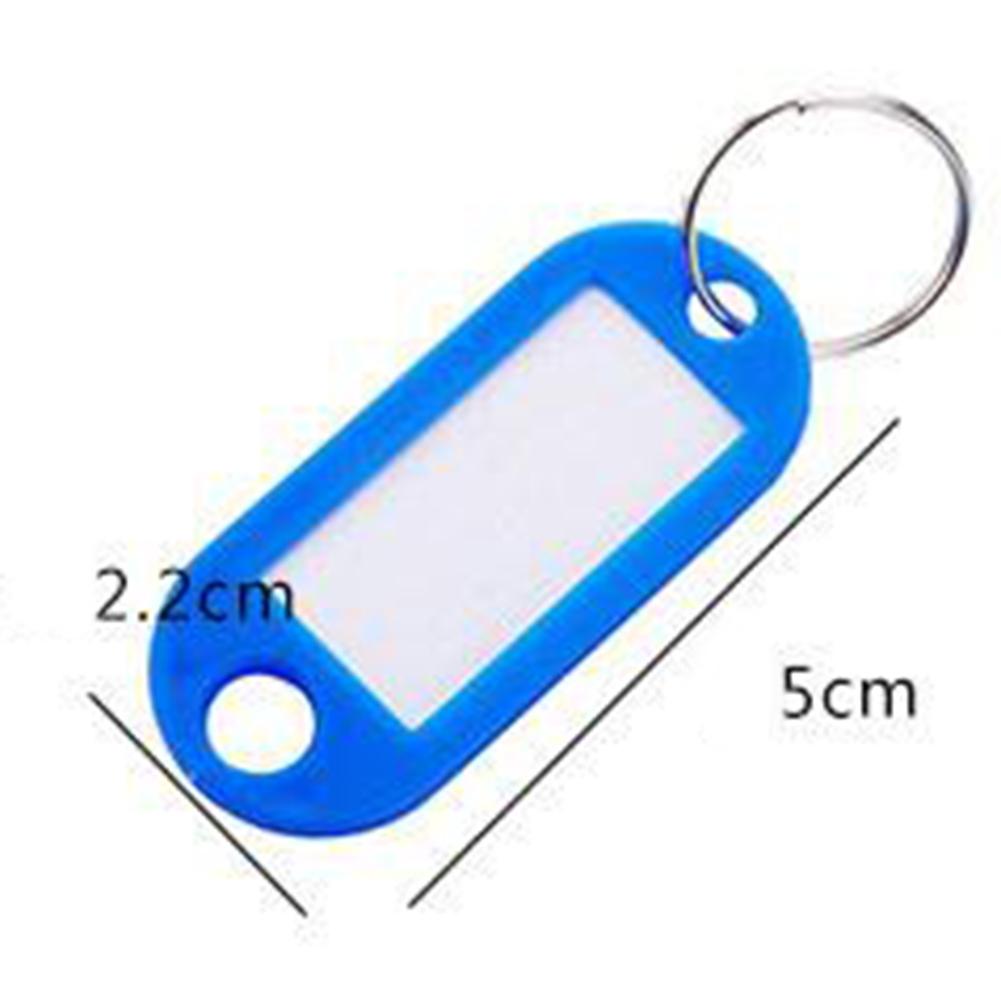 16mm Diameter In Silver 10X Label Keychain Keychain 10pcs 50.0mm X 22.0mm
