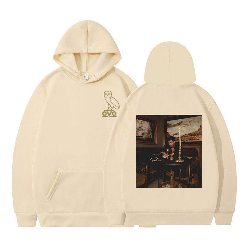 Rapper Drake Take Care Album Graphic Hoodie Men Women Fashion Long-sleeved Casual Hip-hop Tracksuit Oversized  Punk Pullover