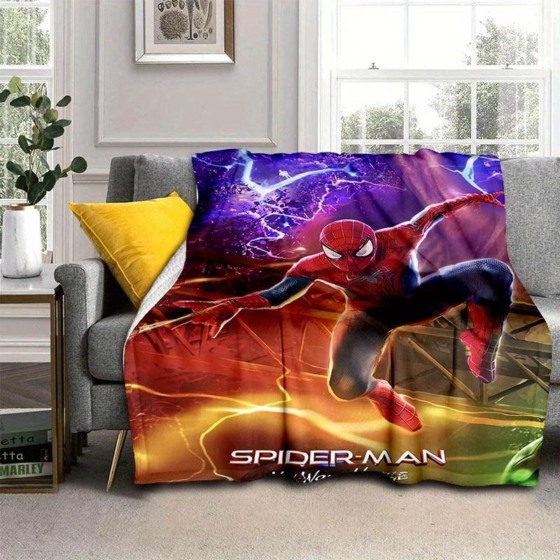 1pc Spider-Man Printing Blanket - Soft, All-Season Throw for Living Room, Bedroom,Personalized Gift with Adorable Cartoon Design