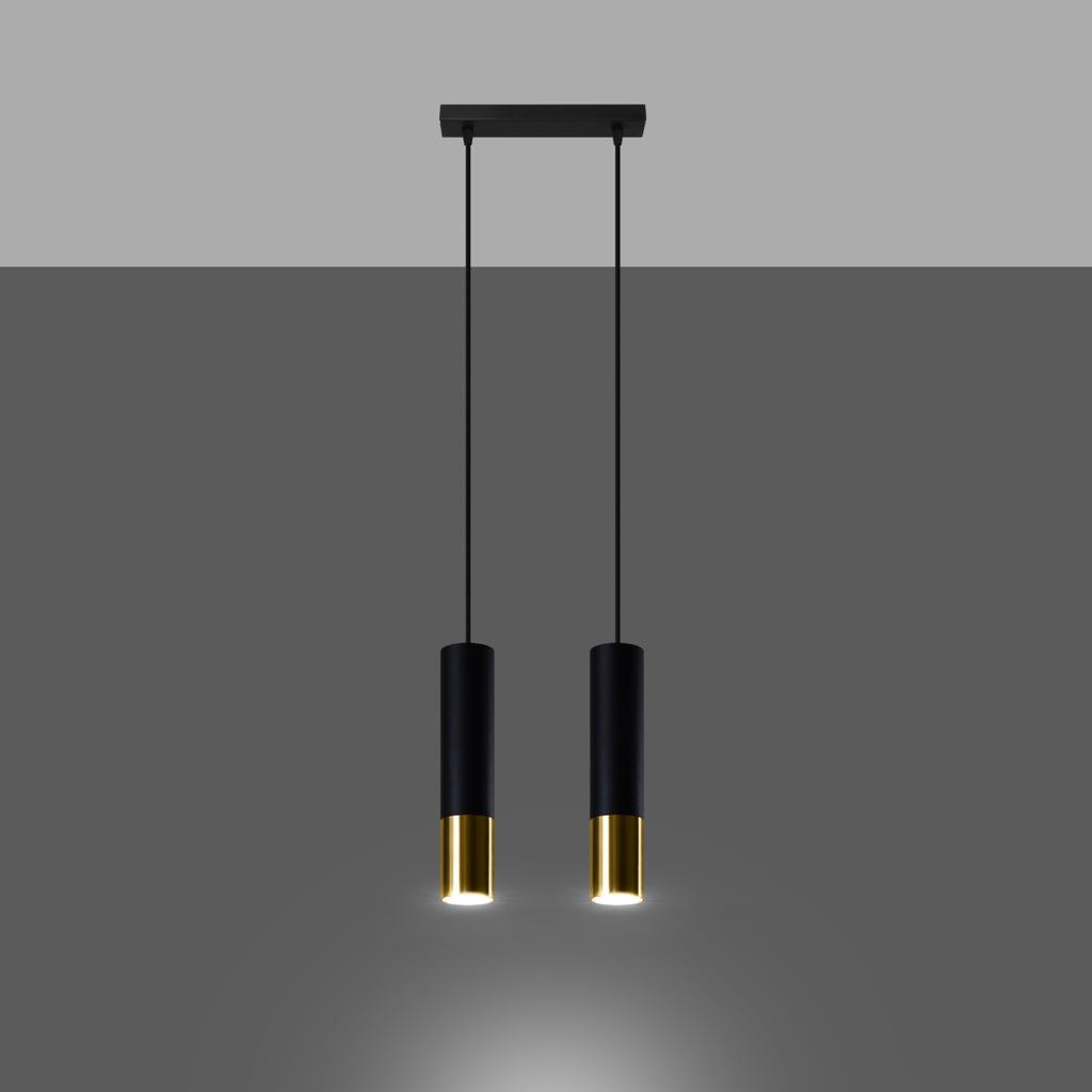 Salixa 2 Gu10 Black Pendant Lamp Lumilo 09.339.53