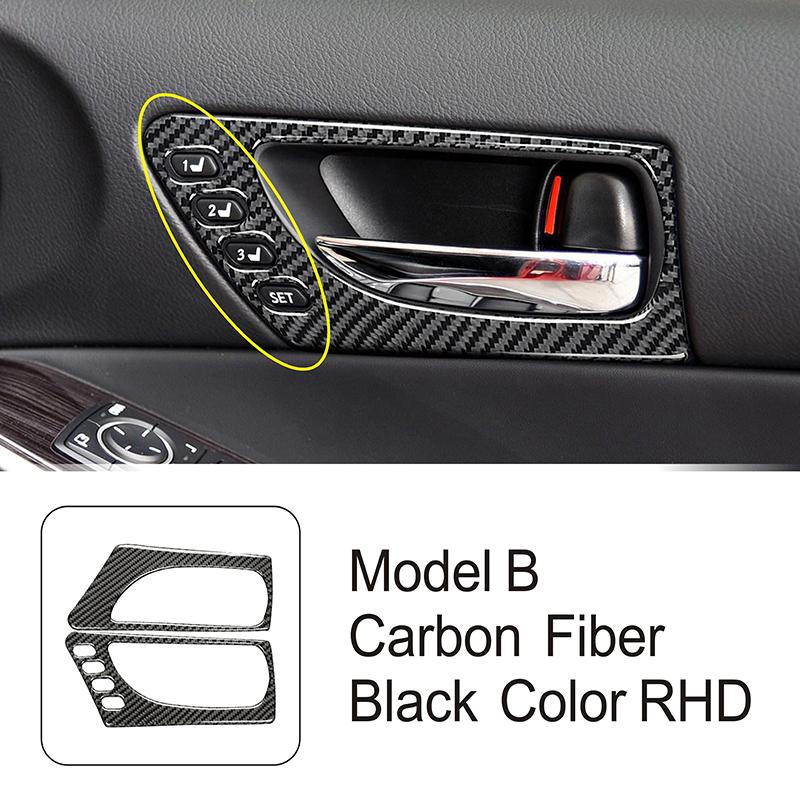 

Автомобильные аксессуары, внутренняя ручка передней двери, панель, рамка, декоративная накладка, наклейка из углеродного волокна для Lexus IS250 300 350 Model B RHD