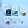Resin Silicone Mold 3D Cube Casting Molds for DIY Crystal Epoxy UV Resin Jewelry Crafts Making Crystal Ornament Silicone Mold