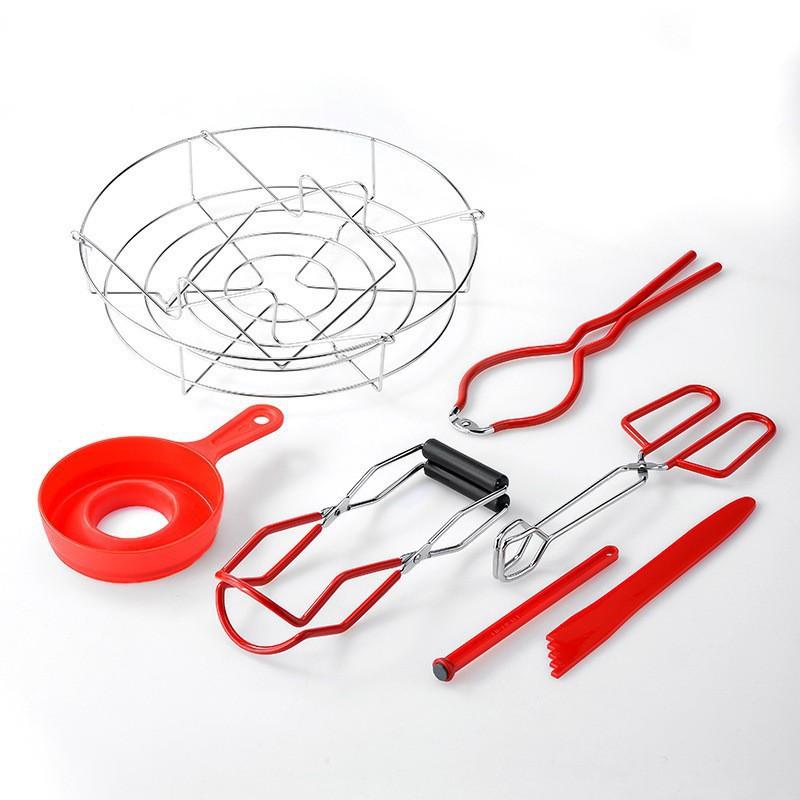 

Jam making kitchen tools 7-piece set Anti-scalding can pliers set, non-slip can lifting pliers basket set