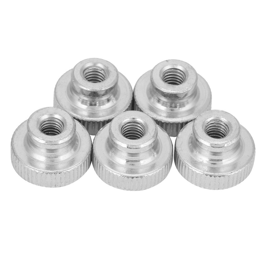 

5Pcs Carbon Steel High Type Knurled Thumb Handle Nut GB806 M6 6*20