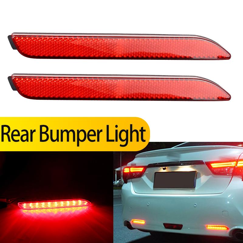 2PCS LED Rear Bumper Brake Light For Toyota RAV4 2019-2020 Camry 2006-2014 Verso (UK) 2010-2015 Harrier 1999-2003 Light Assembly