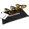 3 Pair Motorcycle Riding Glasses Padding Goggles UV Protection Dustproof Windproof Motorcycle Sunglasses for Outdoor Actives