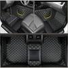 leather waterproof Custom Car Floor Mats For Skoda Kodiaq Auto Carpets Foot Coche Accessorie floor liner