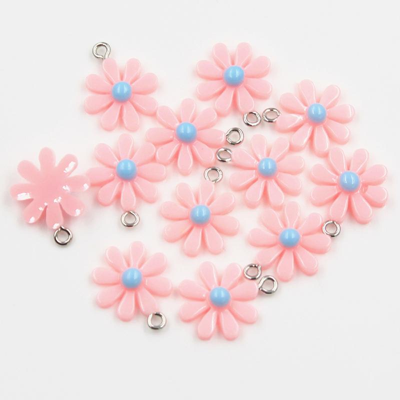 30Pcs Charms Flower Sunflower Daisy 20X16Mm Pendant Crafts Making Findings Handmade Jewelry Diy For Earrings Necklace